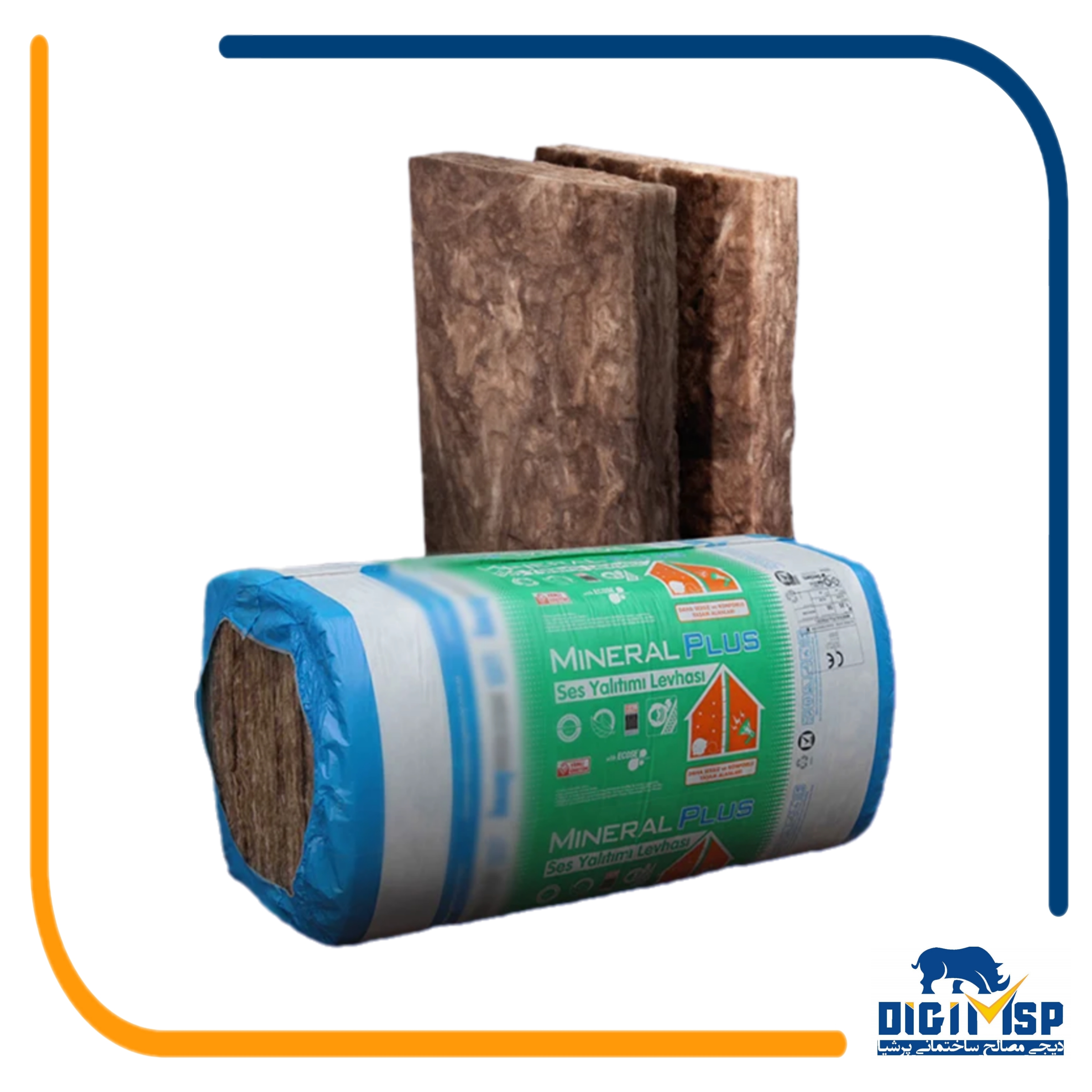  عایق پشم معدنی (پشم سنگ ) با ضخامت 1200*600*50 